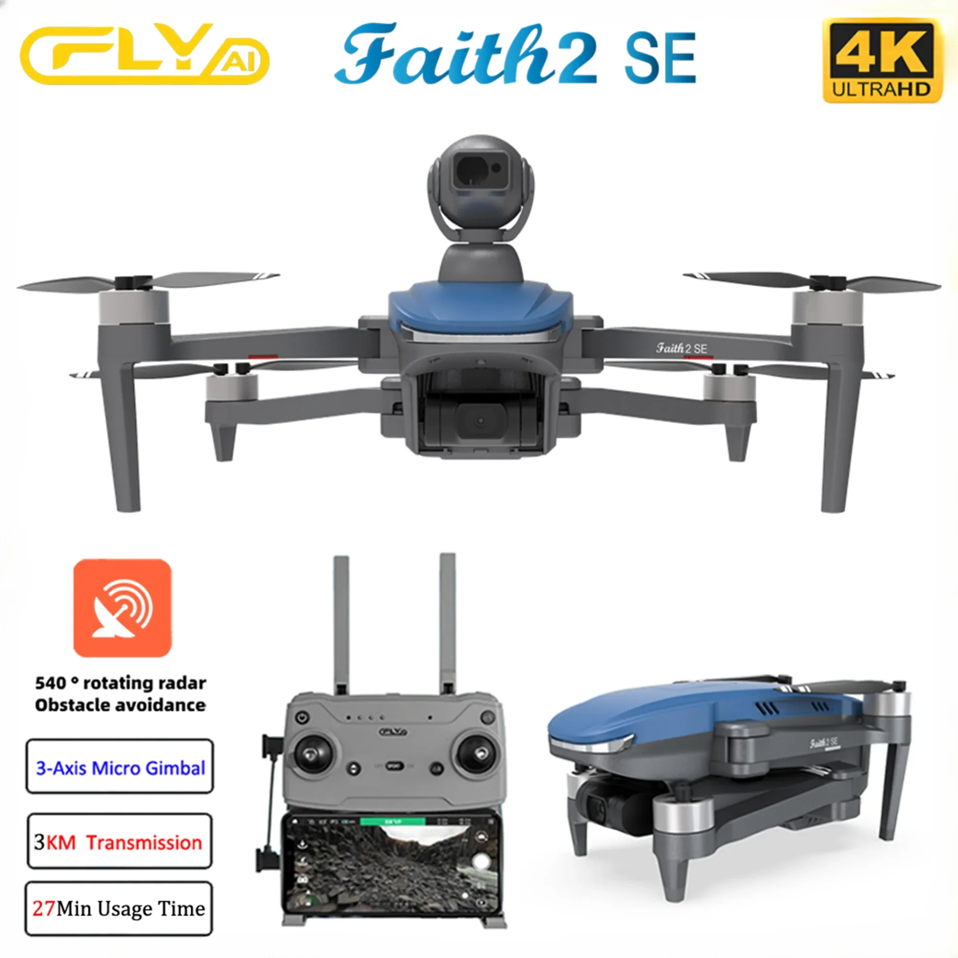 Faith 2 SE With 540° Obstacle  - огляд і ціна Jjrc Drone X12